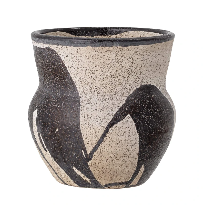 Bloomingville Nala Plant Pot Black Terracotta