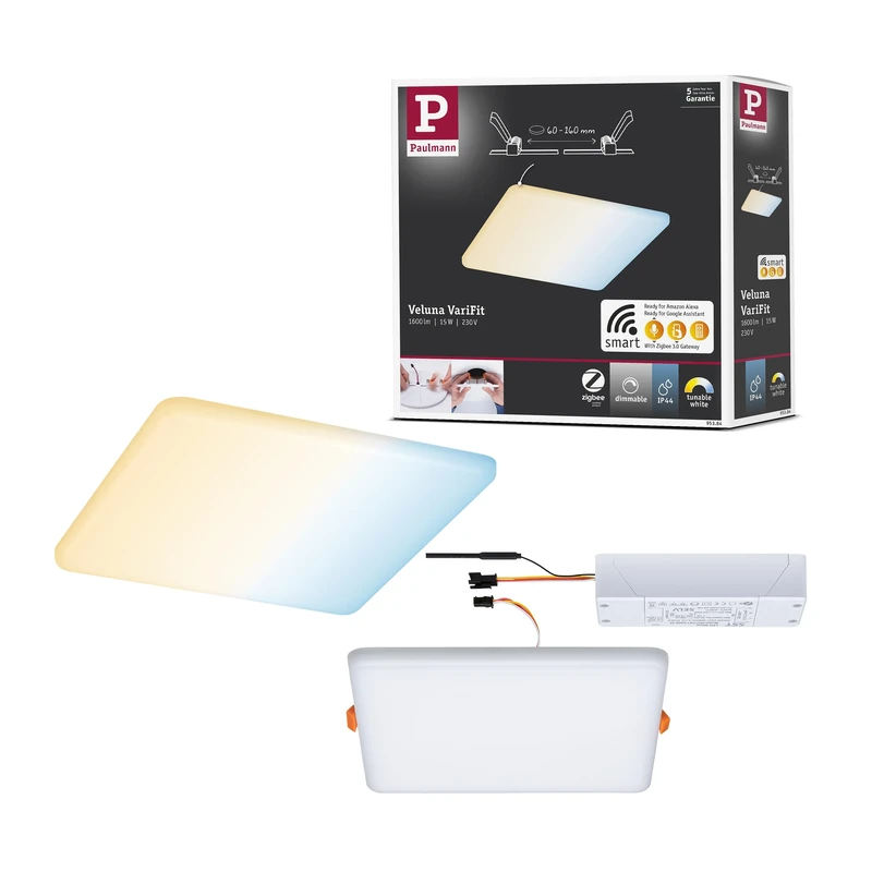 Paulmann EB Panel Veluna VariFit IP44 15W TuneW Zi