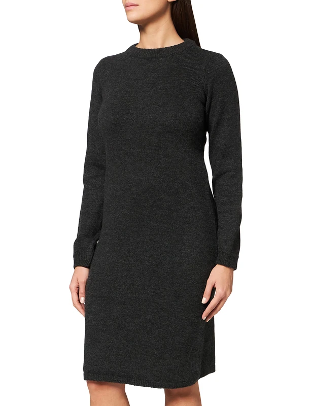 Noppies Women's Dress Ls Hannah, Black Melange-P870, 18 - Image 1