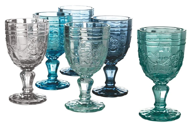 Villa d'Este Home Tivoli 5907720 Syrah Set of 6 Wine Glasses, 235 ml, 235 ml