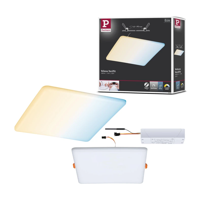 Paulmann EB Panel Veluna VariFit IP44 17W TuneW Zi