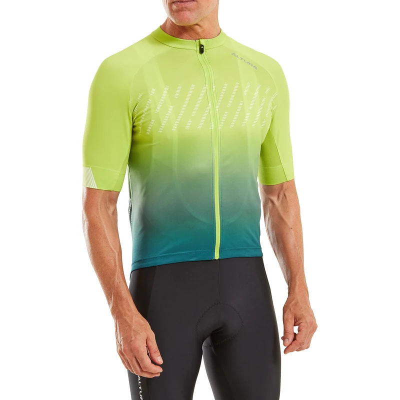 Altura Mens Airstream Shortsleeve Cycling Jersey - Lime - Medium