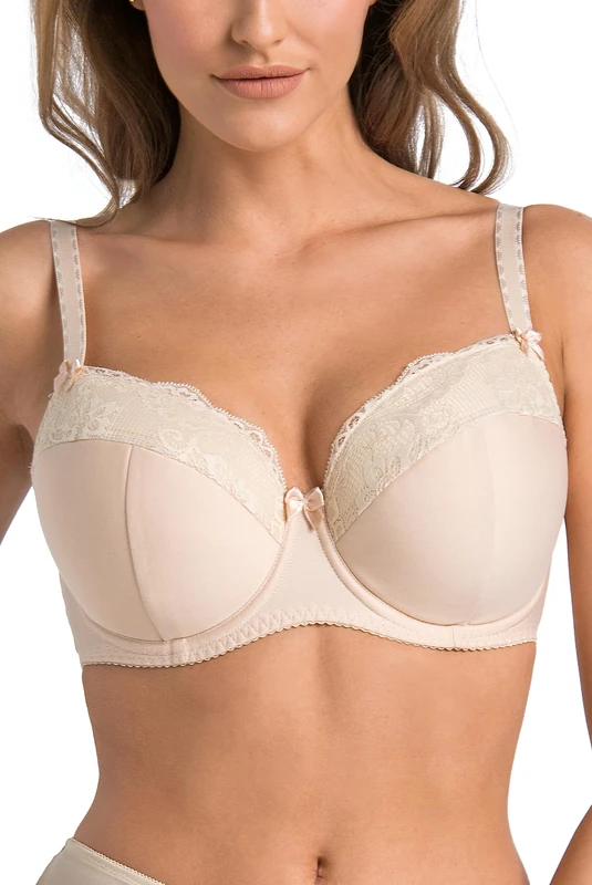 Teyli Women's Bra Padded Underwired Full Cup Multiway Marte Color Beige Size 38G
