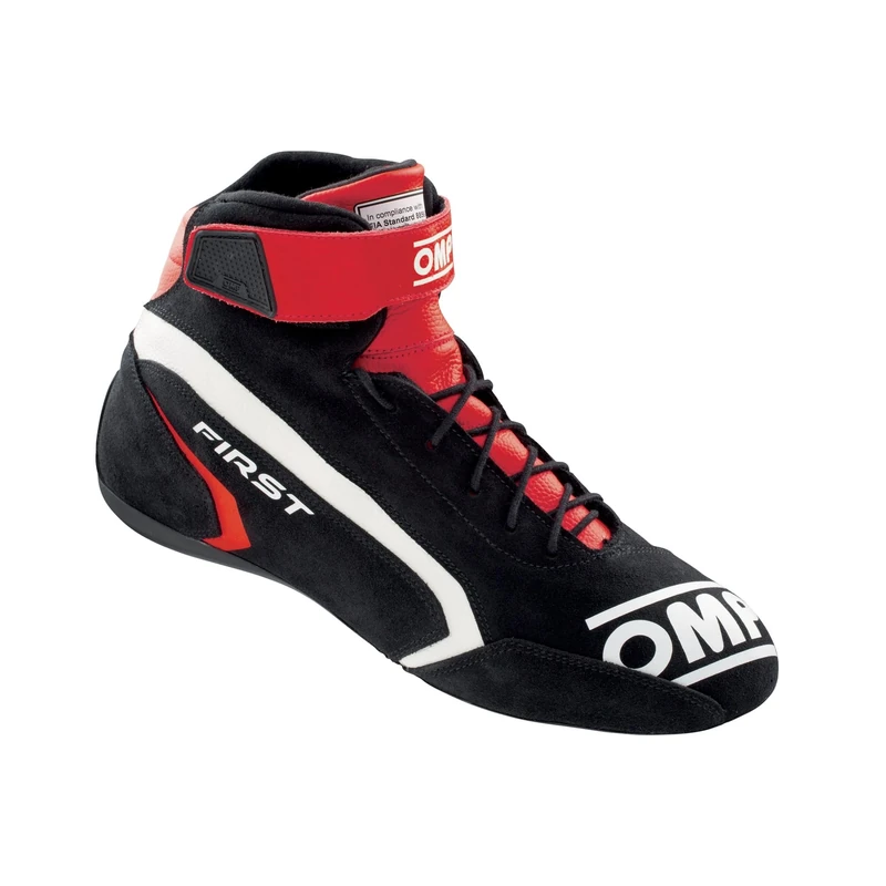 Omp First Race my2021 Red/Black Size 45 Fia 8856-2018, Unisex Adult Boots, Standard, EU