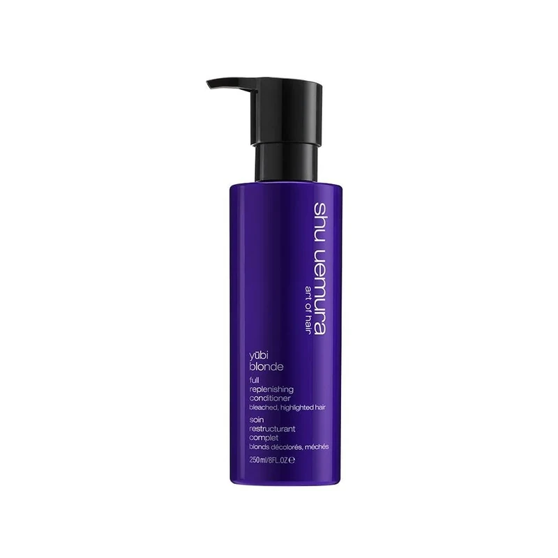 Shu Uemura, Full Replenishing Conditioner Yubi Blonde, Bleached/Highlighted Blonde Hair, Enriched with White Peony, Shine & Color, 250 ml - Image 1
