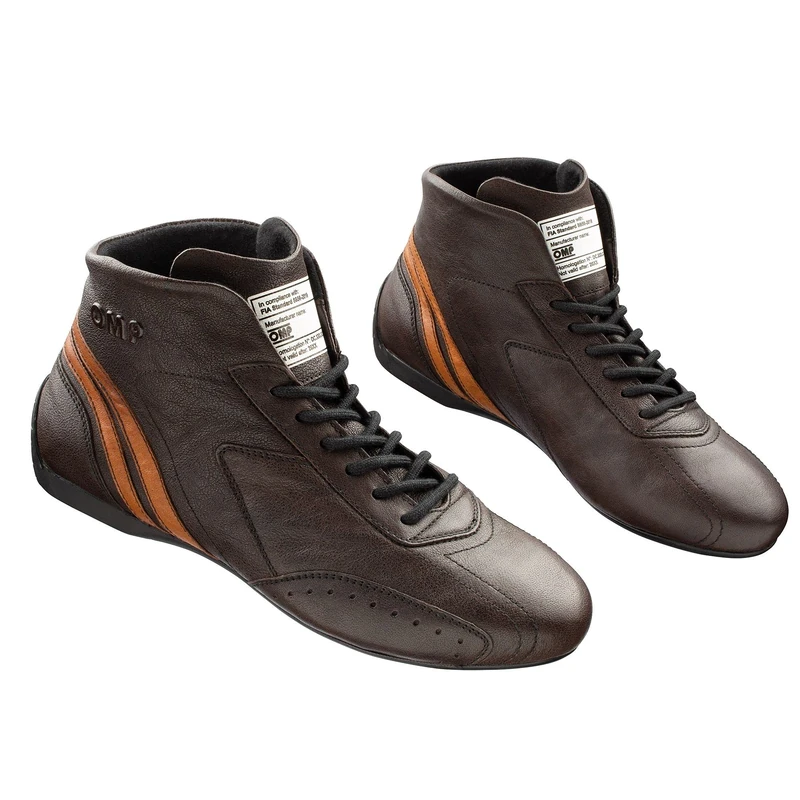 Omp my2021 Short Carrera Boots Dark Brown SZ44 Fia 8856-2018, Unisex Adult, Standard, 44 EU - Image 1