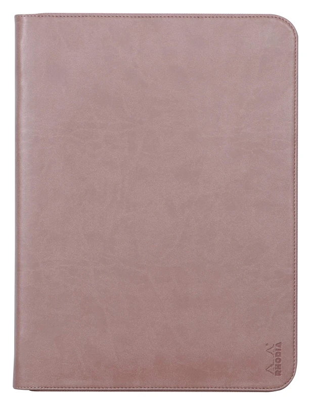RHODIA 168124C - Briefcase Rhodiarama Rosewood - for Notepads and Notebooks A4 or A4+ | Dimensions Closed 25.5x34 cm - Pocket for Tablet - Premium Faux Leather