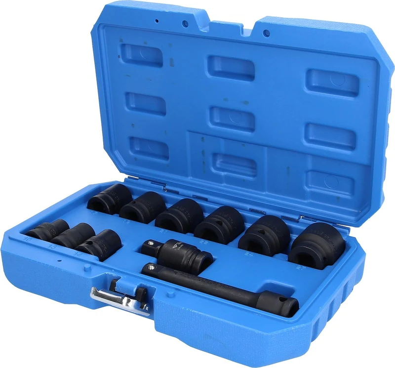BRILLIANT TOOLS BT022645 1/2 Inch Hex Impact Socket Set 11-Piece [Powered by KS Tools] - Image 1
