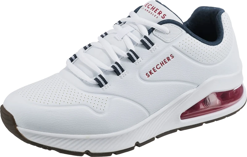 Skechers Mens Uno 2 Air Around You Sneaker, White Synthetic Trim, 10 UK