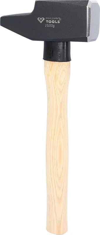 BRLLIANT TOOLS Brilliant BT077250 Engineer's Hammer with Hickory Handle 2500 g French Shape [Powered by KS Tools]