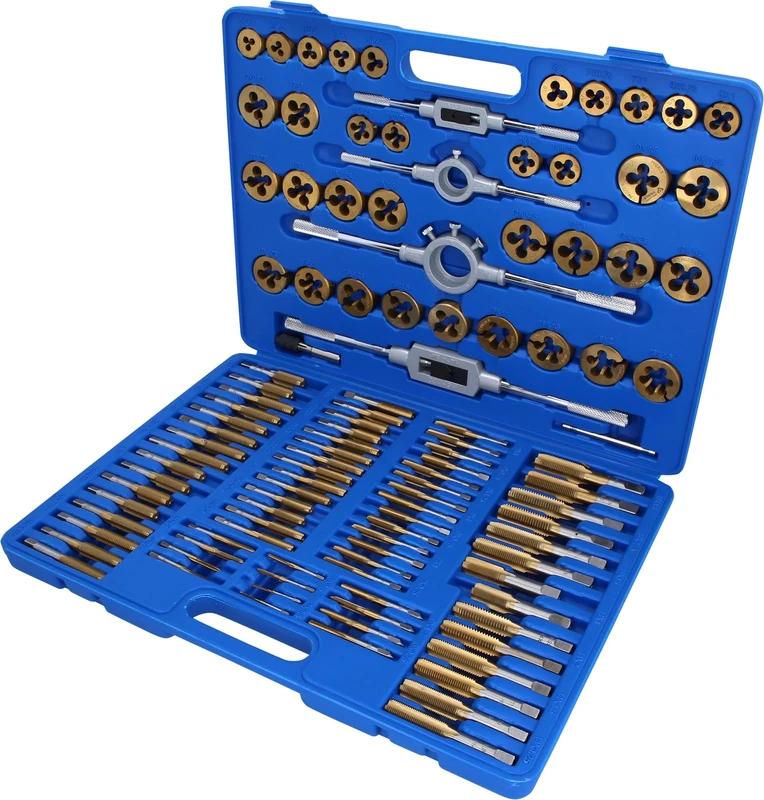 BRLLIANT TOOLS Brilliant BT101985 TiN Thread Cutting Tool Set 110 Pieces [Powered by KS Tools]