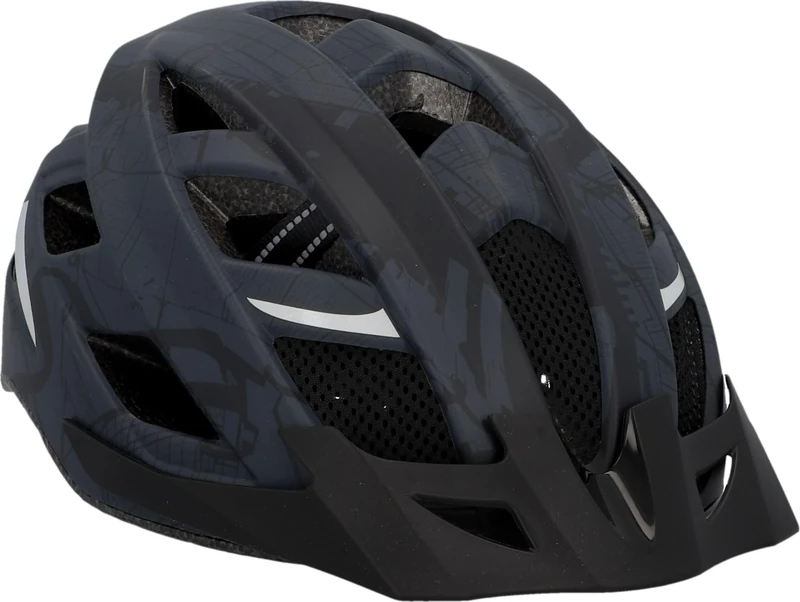 FISCHER Adult Bicycle Helmet, City Helmet, Urban Plus Brooklyn, L/XL, 58-61 cm, Anthracite Matt, with Illuminated Inner Ring System, Stiftung Warentest Winner - Image 1