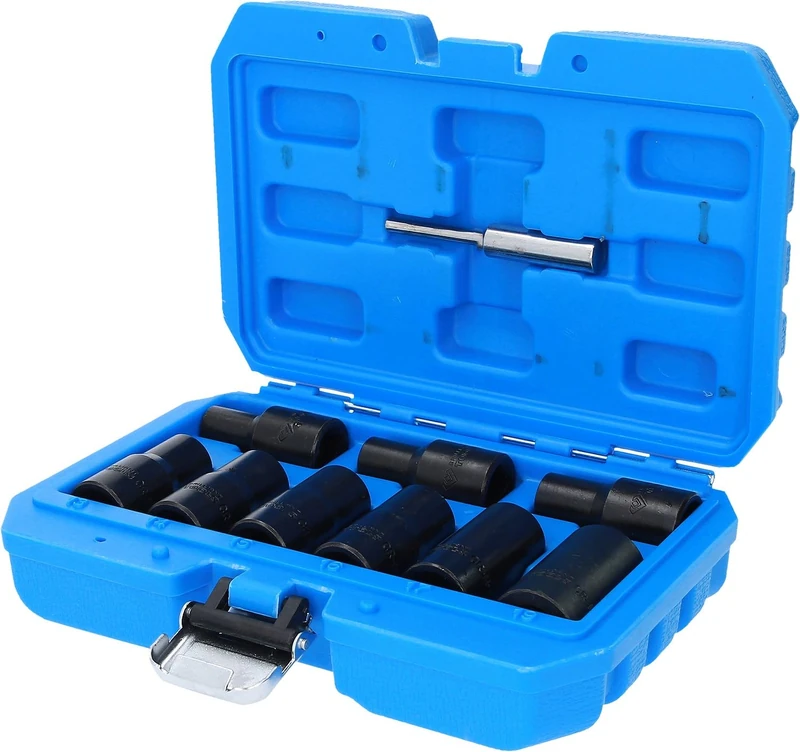 BRLLIANT TOOLS BT026000 Brilliant 1/2 Inch Spiral Profile Socket Set 10-19 mm 10-Piece [Powered by KS Tools]