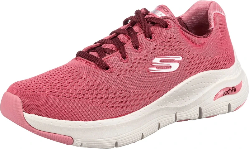 Skechers Women's Arch Fit Big Appeal Sneaker,Rose Mesh / Burgundy Trim,5.5 UK - Image 1