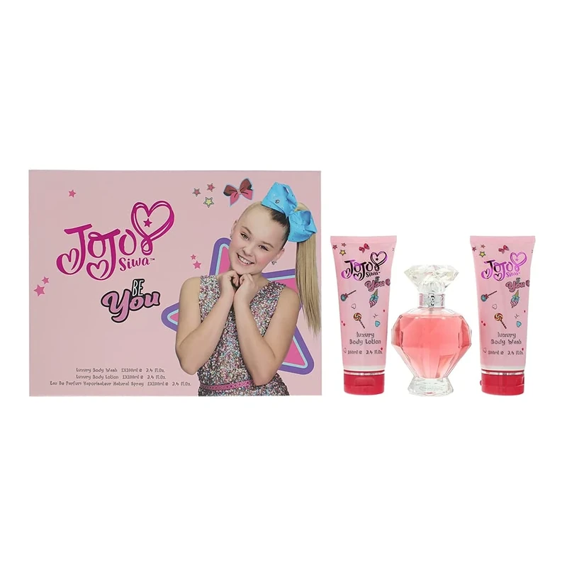 JoJo Siwa Be You Gift Set - 100ml Eau de Parfum, Body Wash & Lotion