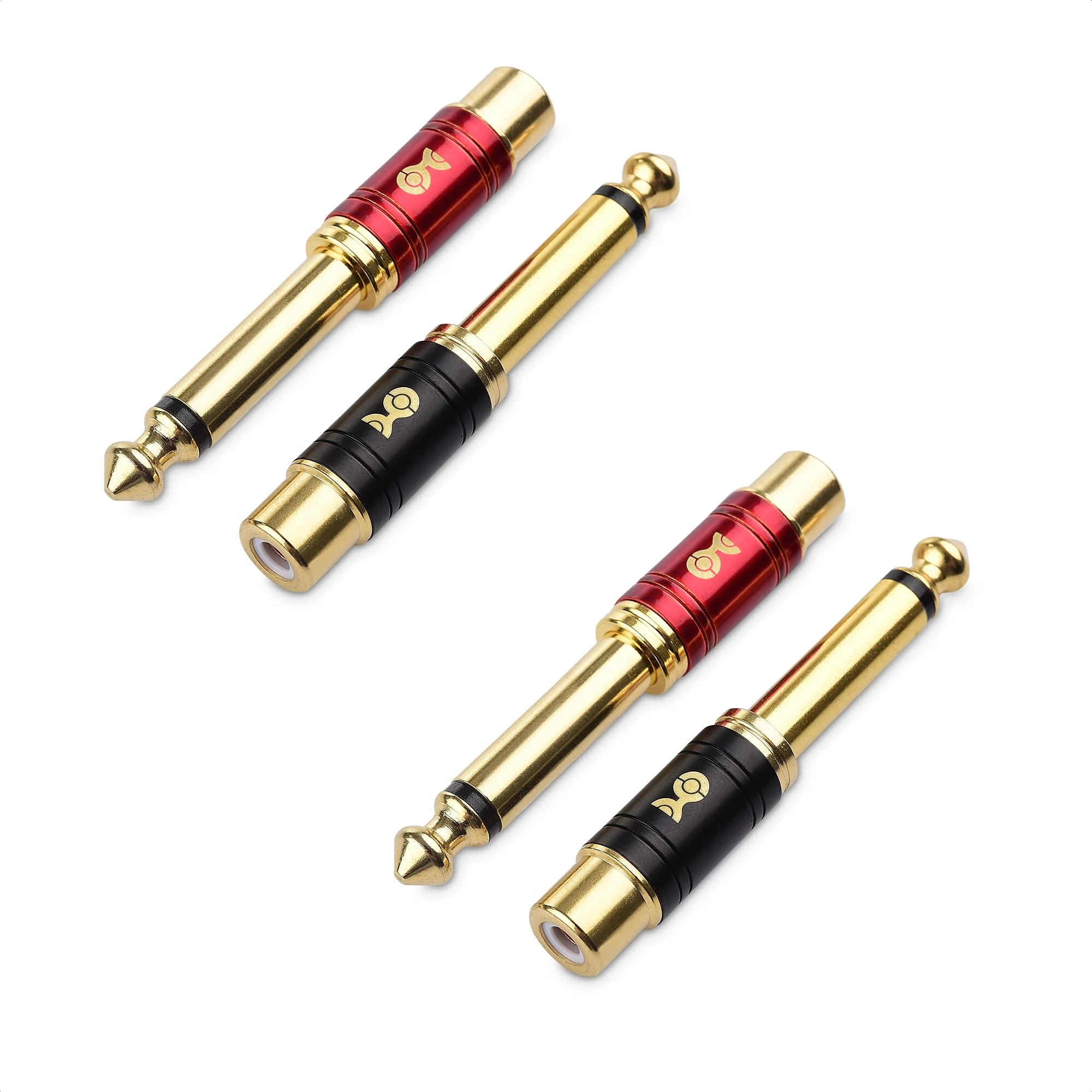 Cable Matters (4-Pack RCA Female to 1/4" TS Male Adapter