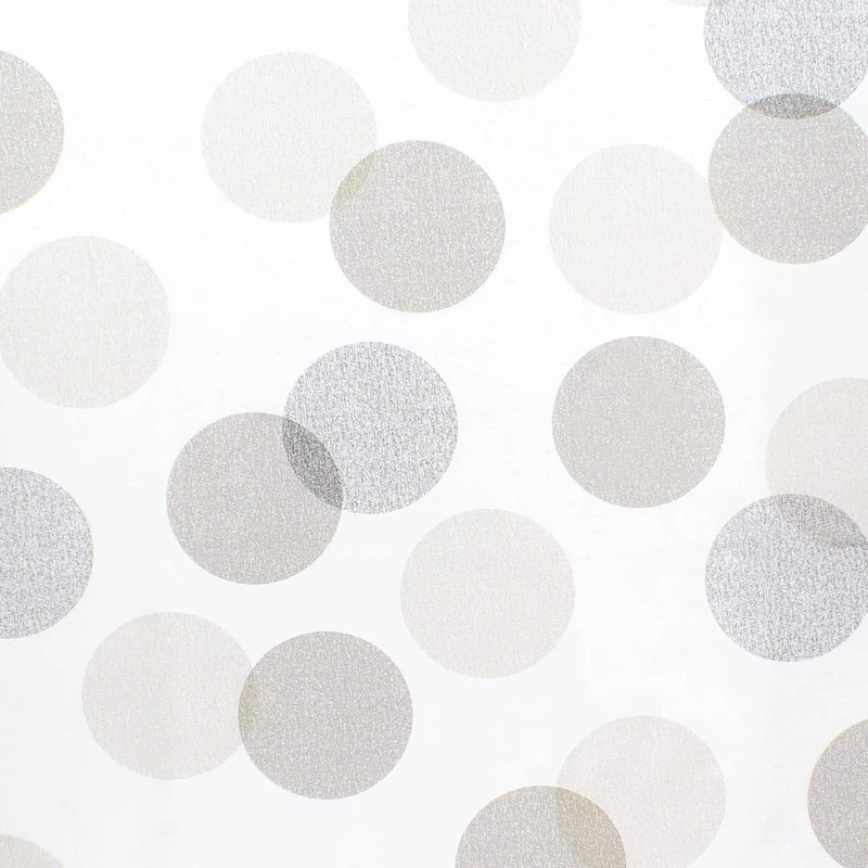 ORYX 5544025 Tablecloth Rectangular Circles Beige, Waterproof Stain-Resistant PVC 140 cm x 20 Metres, Cut Out Roll, Indoor and Outdoor, Plastic, Multicoloured