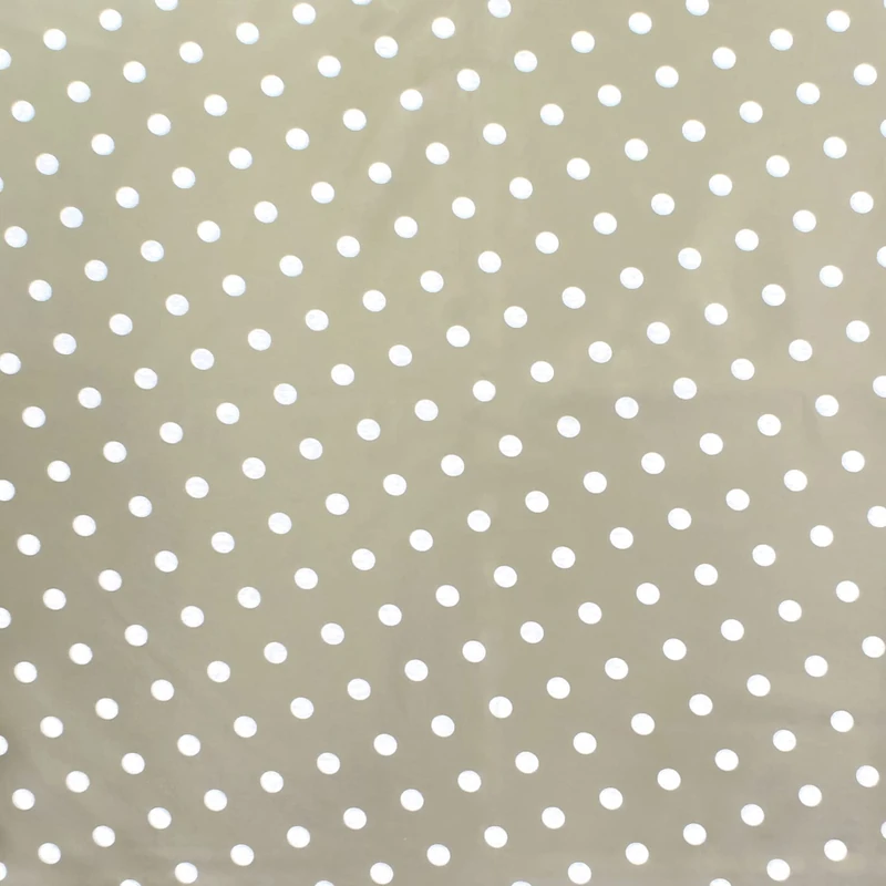 ORYX 5544010 Rectangular Tablecloth Beige Dots Waterproof Stain Resistant PVC 140 cm x 20 Metres Cut Out Roll Indoor and Outdoor Plastic Multicoloured