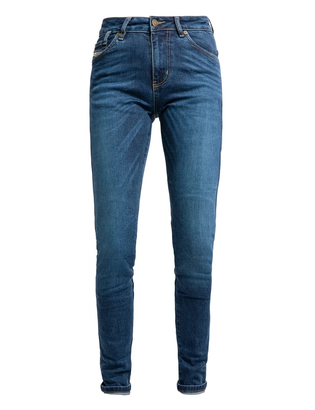 John Doe Luna High Mono Motorcycle Pants,Women,32/34,Indigo