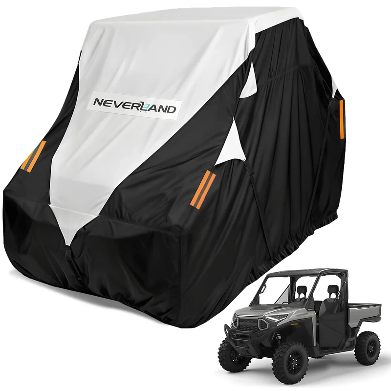 NEVERLAND UTV Cover Waterproof 420D Heavy Duty 2-3 Seater/4-6 Seater Side by Side Ranger Cover for Polaris RZR XP Yamaha YXZ Can-Am Kawasaki