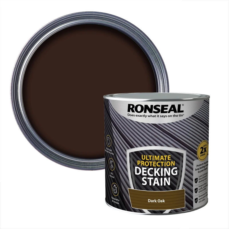 Ronseal Ultimate Protection Decking Stain Dark Oak 5L