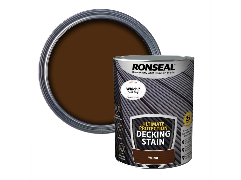 Ronseal Ultimate Decking Stain Walnut 5L