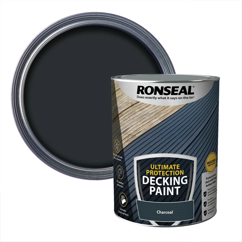 RONSEAL ULTIMATE DECKING PAINT CHARCOAL 5L