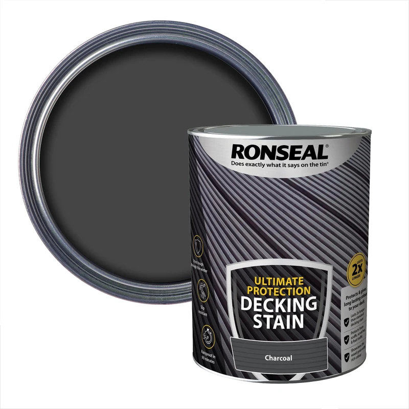 Ronseal Ultimate Protection Decking Stain Charcoal 5L