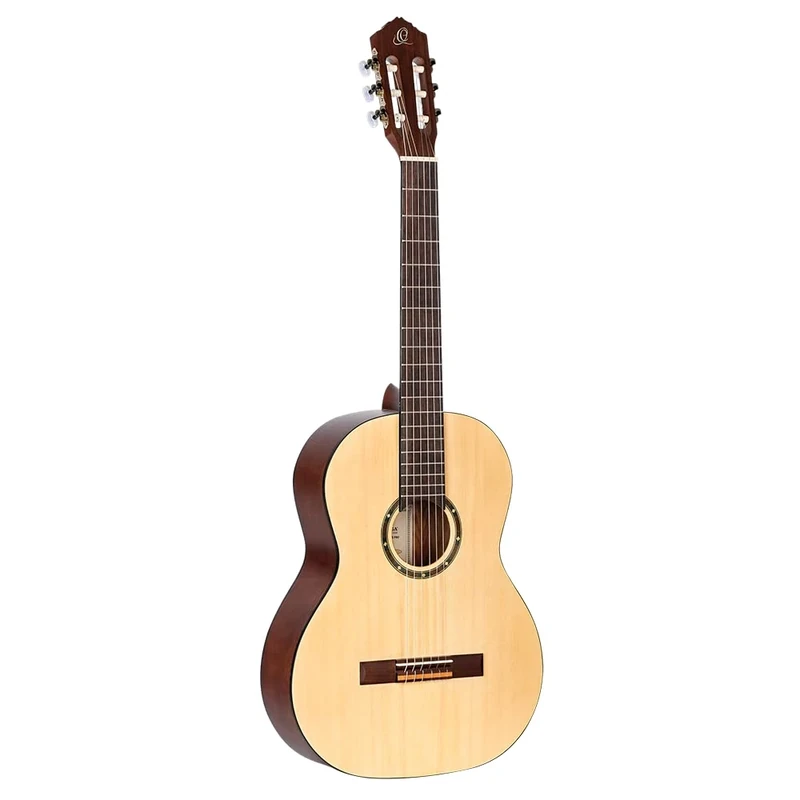 Ortega Guitars 4/4 Classical Guitar – Student Series Pro – Solid Engelmann Spruce, Catalpa, Natural (R55)