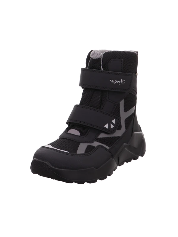 Superfit Boys' Rocket Warm Lined Gore-Tex Snow Boots, Black, light grey 0010, 14 UK