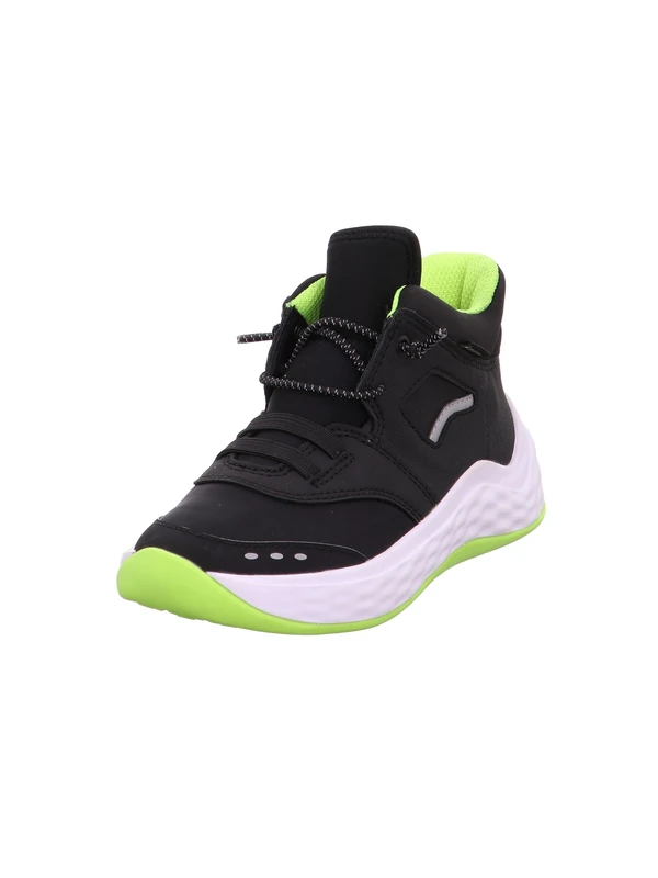 Superfit Bounce Trainer, Black/Yellow 0000, 3.5 UK