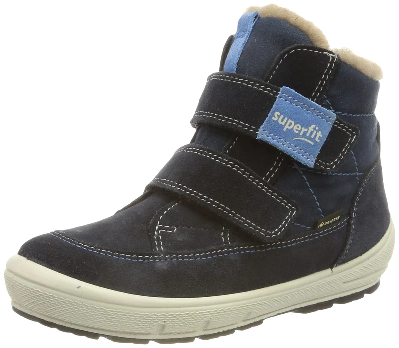 Superfit Groovy Gore-Tex with Warm Lambskin Lining Snow Boots, Blue/Blue 8000, 3 UK Child