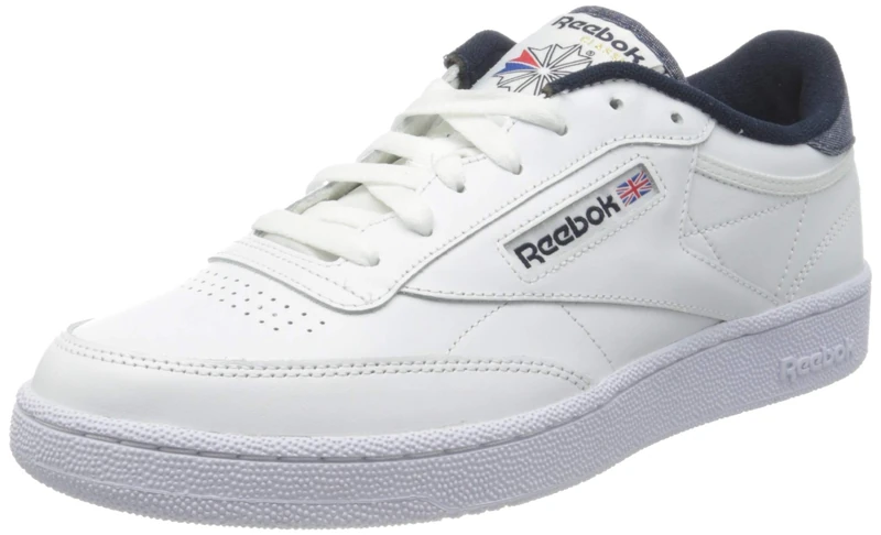 Reebok Men's Club C 85 Sneaker, White Vector Navy White, 3.5 UK