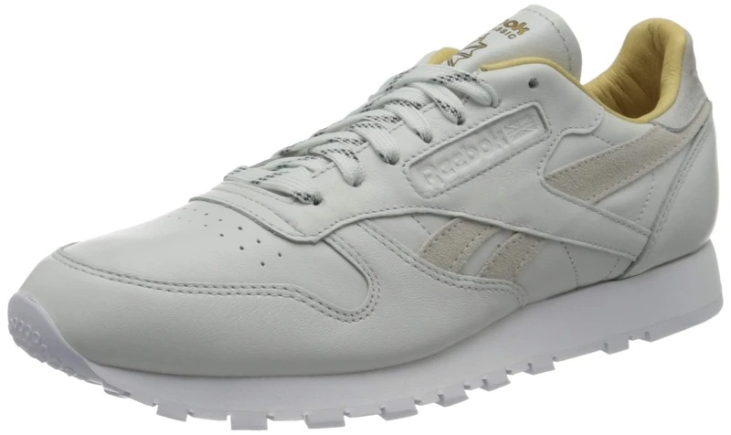 Reebok Classic Leather, Sneaker, True Grey/Gold Metallic/White,