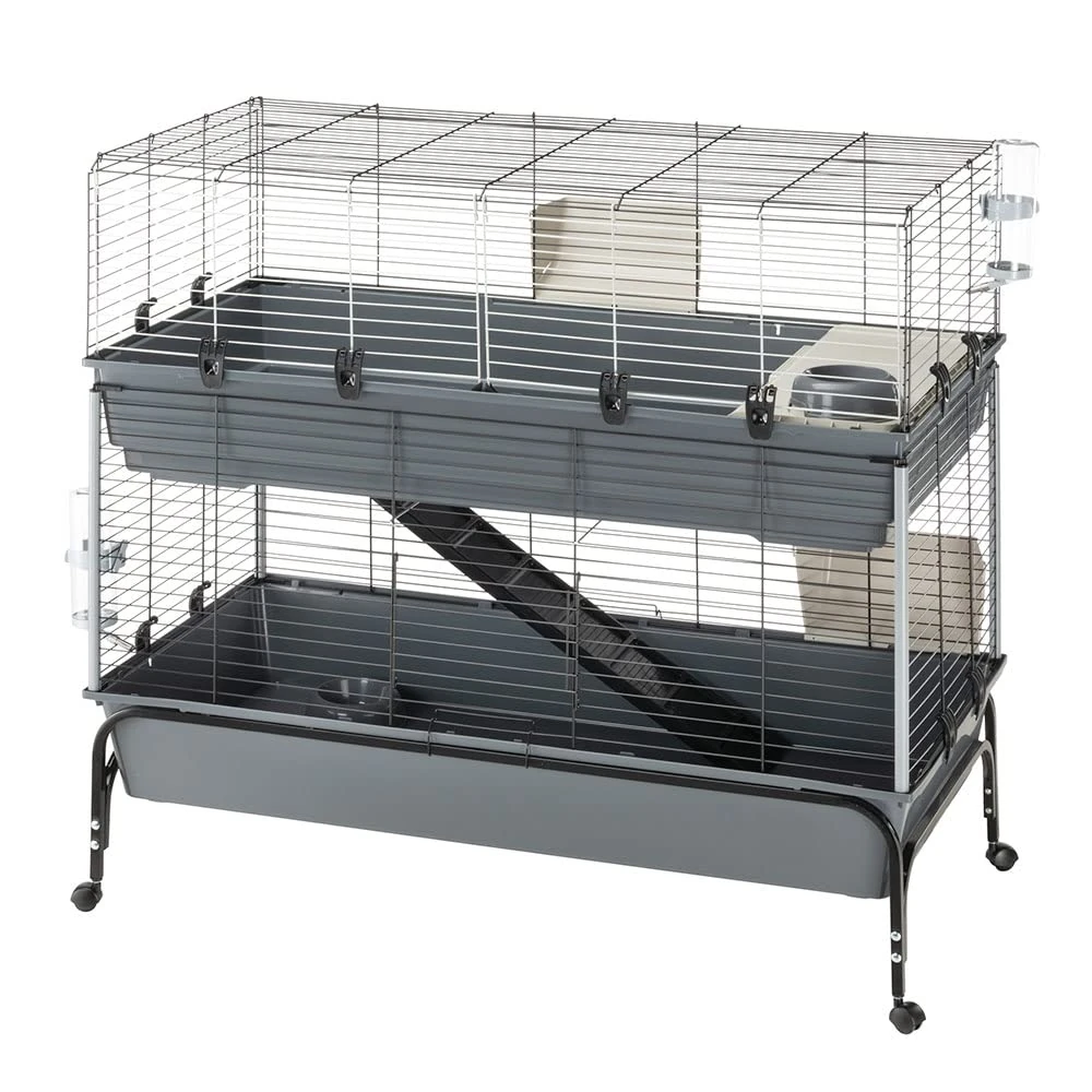 Ferplast Rabbit Cage Rabbit 120 Double Front Opening Bracket and Accessories Included 118 x 58 x 117 cm