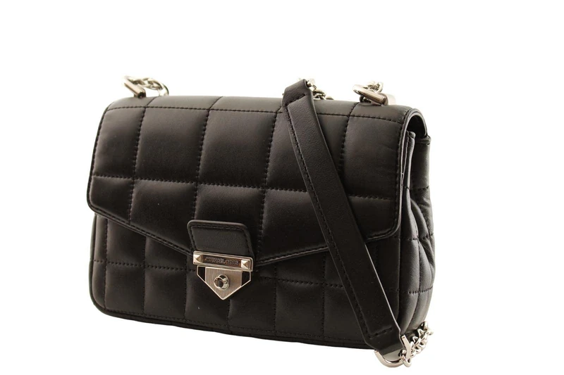 Michael Kors Soho Small Chain Shoulder Bag - Black Leather