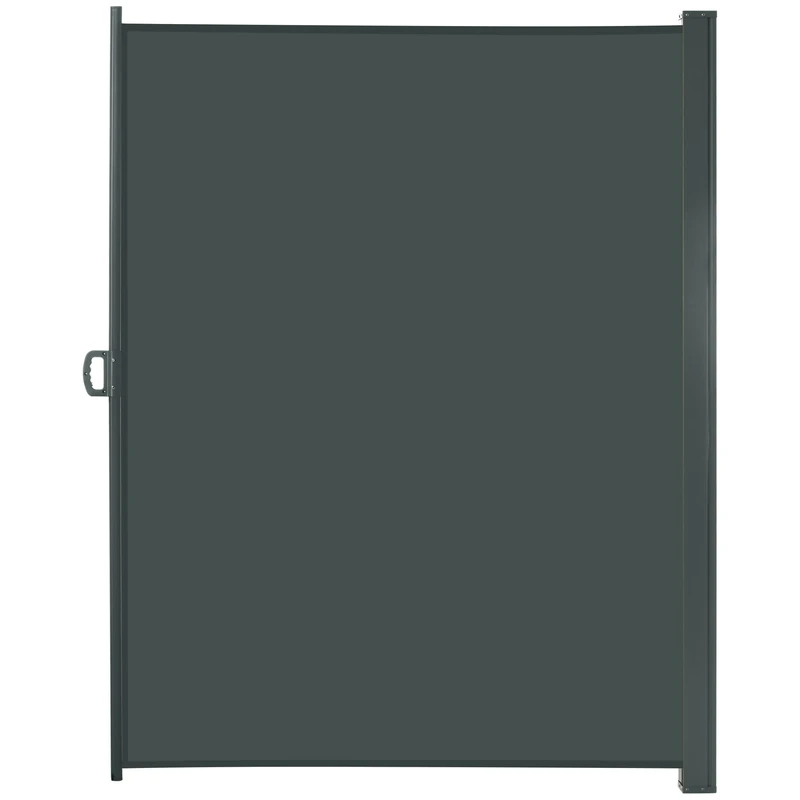 Outsunny Retractable Sun Side Awning Screen - 3x2M Grey
