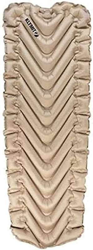 Klymit Insulated Static V Luxe SL Inflatable Sleeping Pad for Camping, Lightweight Hiking and Backpacking Air Bed for Cold Weather, 3.5 Inch Thick - Image 1