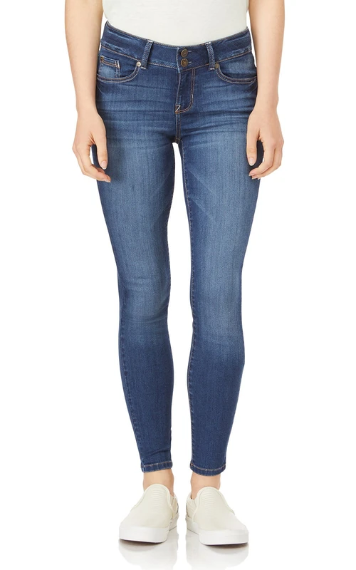 WallFlower Women's InstaSoft Ultra Fit Skinny Jeans, Hayden Pure, 5 Long
