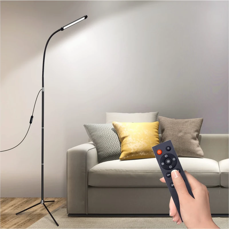 amezin LED Floor Lamp - Dimmable Standing Lamp with Remote - Image 1