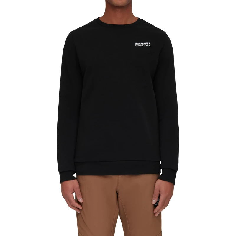 Mammut Core ML Crew Neck Men 1862 | Midlayer Long Sleeve Pullover | Black, XL