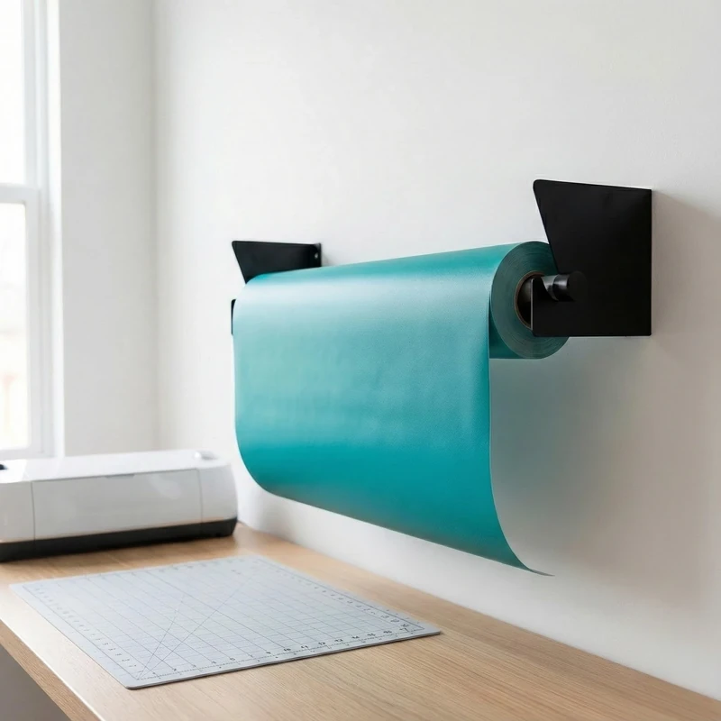 Wall Mount Roll Rack Holder - 60-inch Length Adjustable (28"-60")