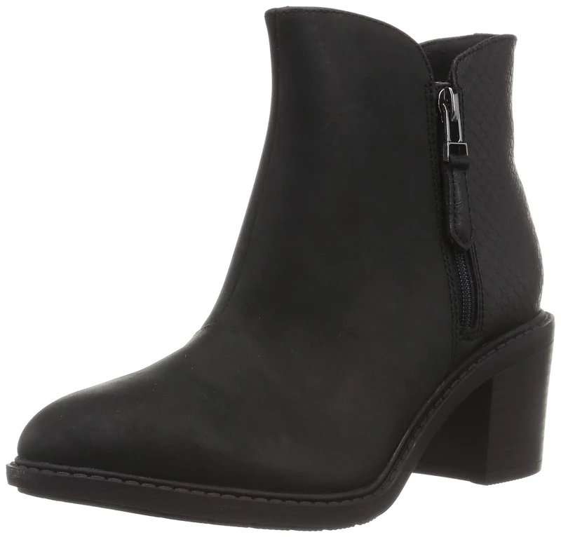 Clarks Women's Scene Strap Ankle Boot, Black Combi, 6.5 UK