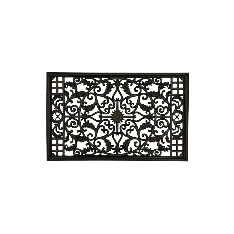 Nuvo Iron Decorative Insert for Fencing, Gates, Home, Garden - Rectangle, 15" X 24", Black - Image 1