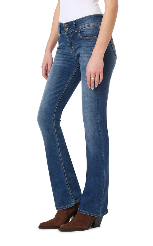 WallFlower Women's Instastretch Luscious Curvy Bootcut Jeans, Magic, 18 Plus Short