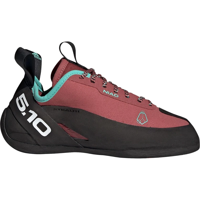 adidas Women's Five Ten NIAD Lace LV Climbing Shoes, core Black/Crew red/Acid Mint, 6.5 UK