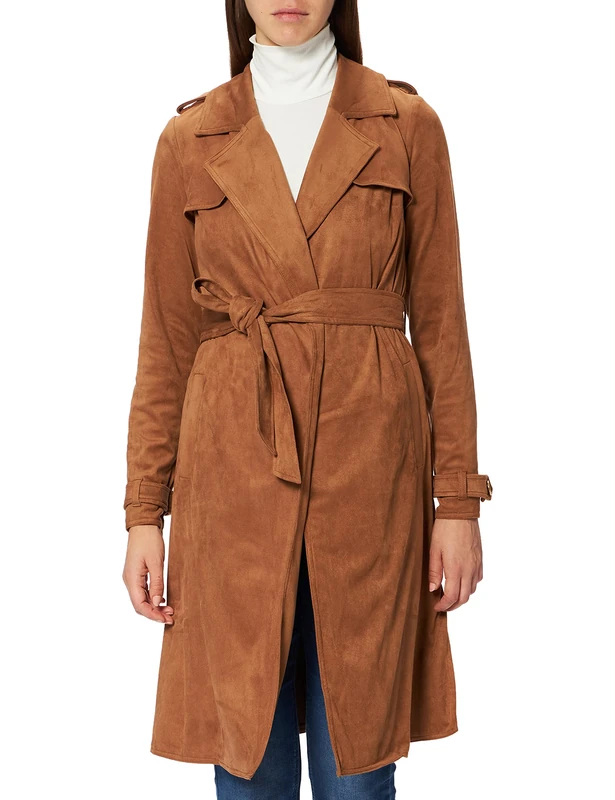 Naf Naf Women's BISUEDE, ECUREUIL, Taille Normale