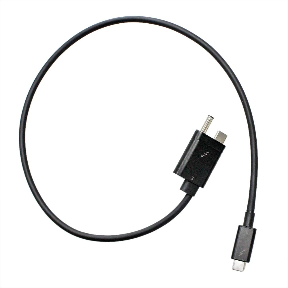 Zahara 855117-001 for HP Thunderbolt 3 Cable: Custom Ends (AC + USB Type C to USB Type-C) 59 cm