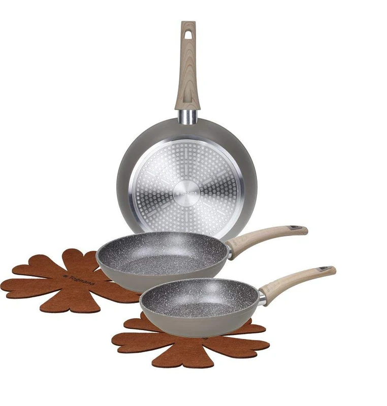 Tognana Eco Set of 3 Frying Pans, 20, 24 and 28 cm