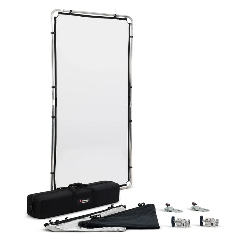 Manfrotto Pro Scrim All In One Kit 1.1x2m Medium - Light Control - Compact & Lightweight - MLLC1201K